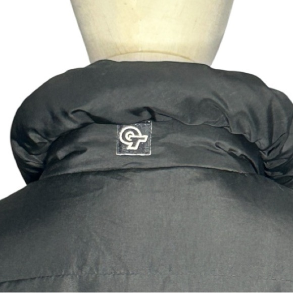 Vintage Black Down Puffer Coat Small - Picture 5 of 9